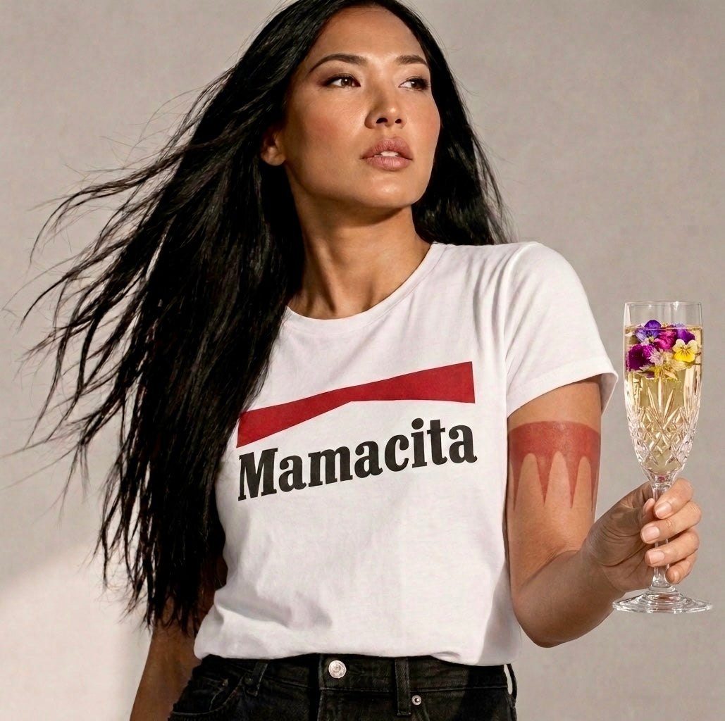 Mamacita Vintage Graphic Tee | Mom Shirt| Vintage Red Bar Graphic Tee | Stylish Mom Gift Outfit | Latina