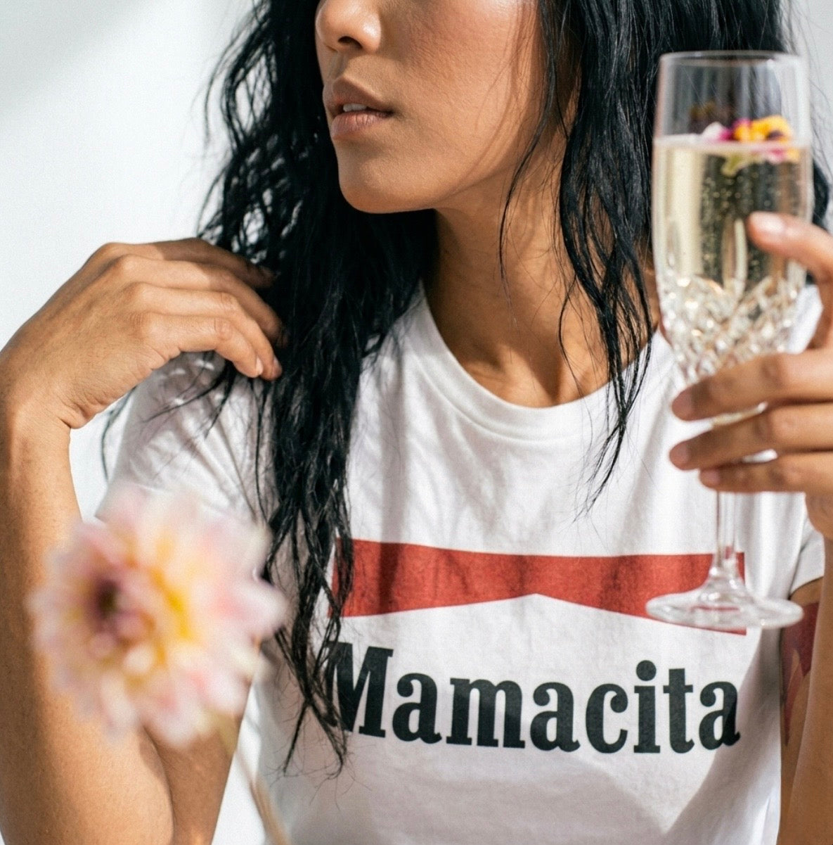 Mamacita Vintage Graphic Tee | Mom Shirt| Vintage Red Bar Graphic Tee | Stylish Mom Gift Outfit | Latina